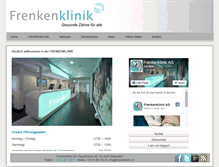 Tablet Screenshot of frenkenklinik.ch